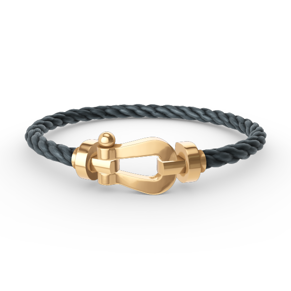 [Cyra]  FORCE LARGE HORSESHOE NO DIAMOND BRACELET GOLD