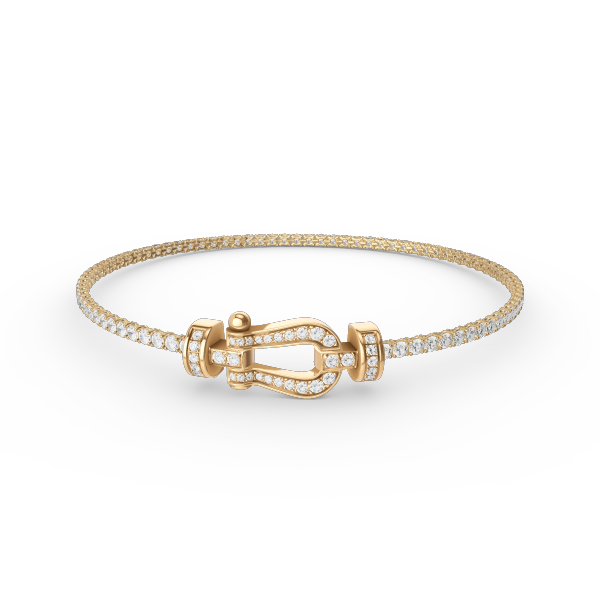 [Cyra]  FORCE  HORSESHOE  DIAMOND TENNIS BRACELET