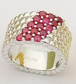 [Cyra]   PERLEE DIAMOND RING ,5-ROW DIAMOND-SET DESIGN
