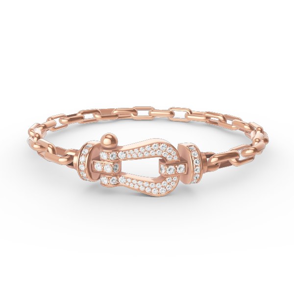 [Cyra]  FORCE LARGE HORSESHOE CLASP  METAL BRACELET