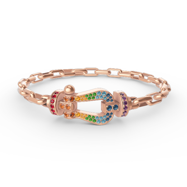 [Cyra]  FORCE LARGE HORSESHOE CLASP  METAL BRACELET