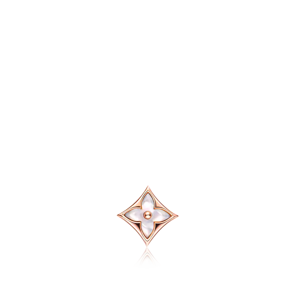[Cyra]  STAR MOP PINK GOLD EARRINGS