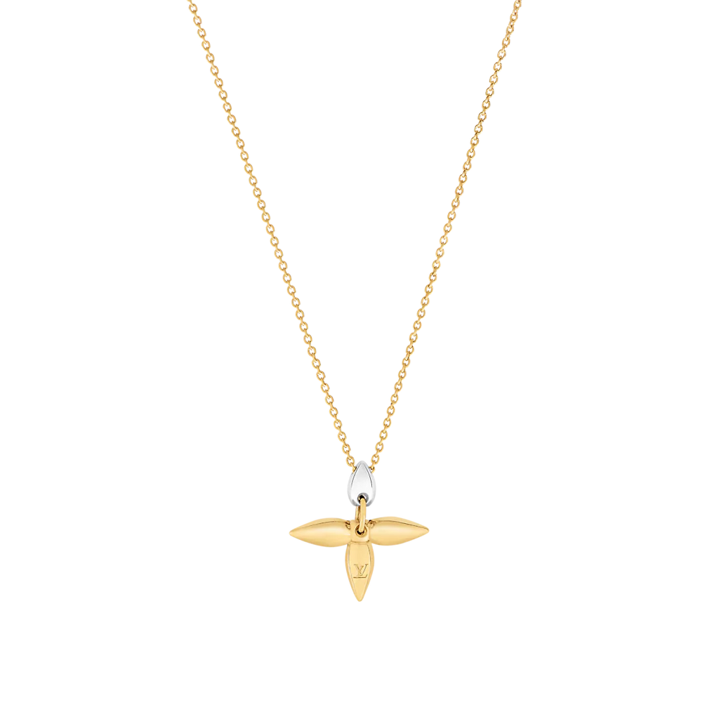 [Cyra]  LOUISETTE PEDANT GOLD NECKLACE