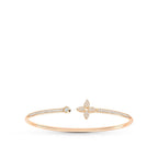 [Cyra]  IDYLLE OFFENES ARMBAND IN ROSÉGOLD MIT DIAMANT-PAVÉ