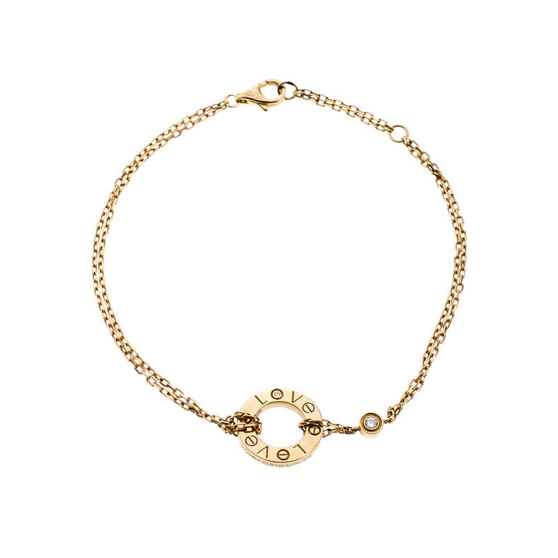 [Cyra]  LOVE BRACELET 2 DIAMOND