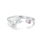 Wunderschöner Statement-Ring mit Tiermotiv, offen