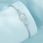 Zartes graues Gliederketten-Armband für Damen und Teenager-Mädchen