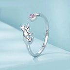 Wunderschöner Statement-Ring mit Tiermotiv, offen