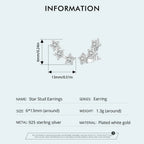 レディース・ティーンガール向け シルバーミニスターピアス（スタッド）