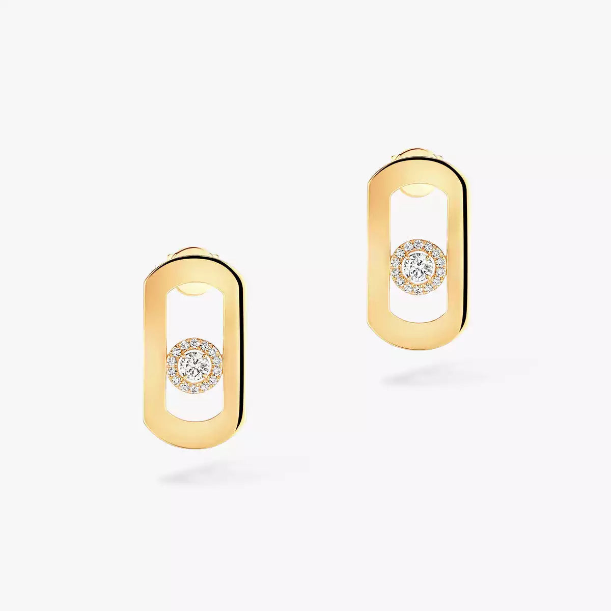 [Cyra] So Move Diamond Earrings in Yellow Gold