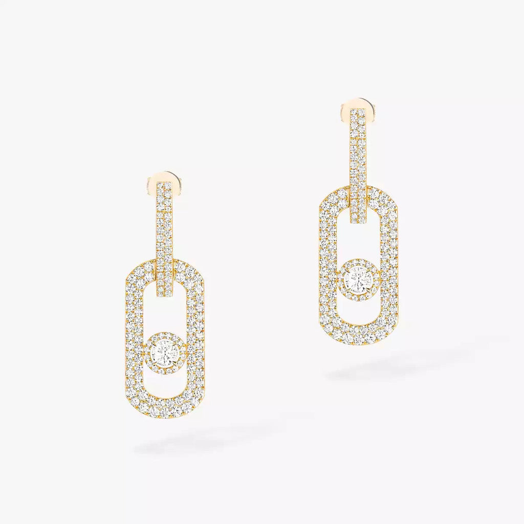 [Cyra] So Move XL Pave_-Set Diamond Pendant Earrings