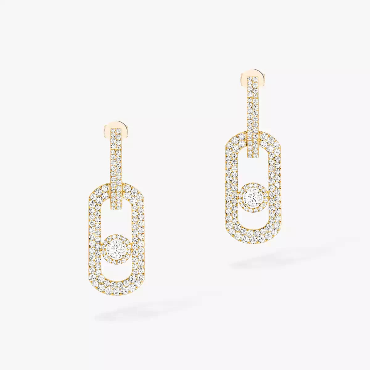 [Cyra] So Move XL Pave_-Set Diamond Pendant Earrings