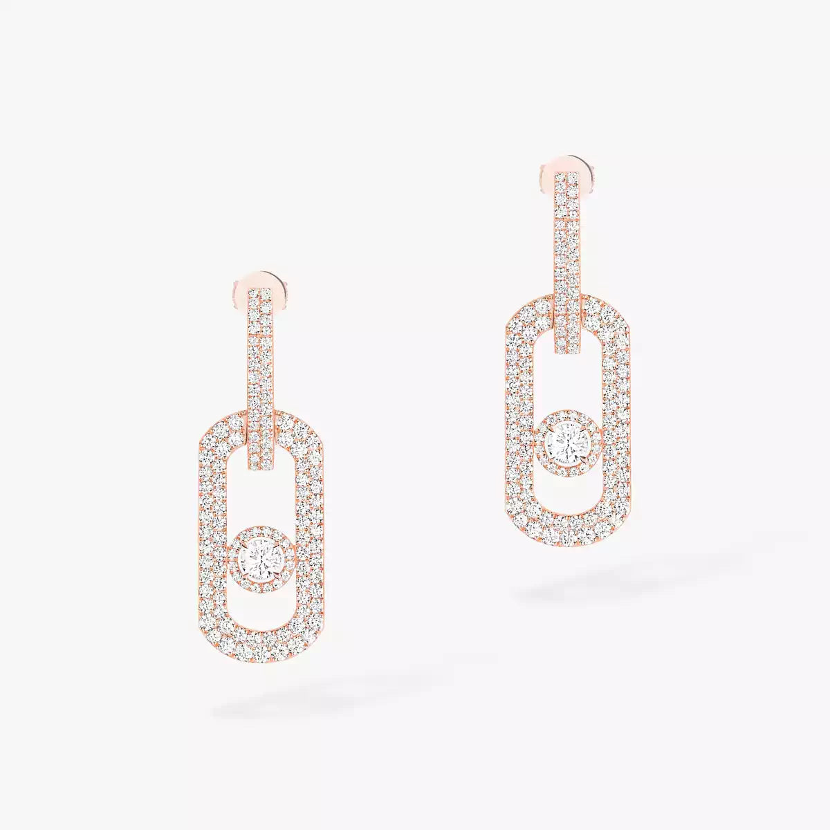 [Cyra] So Move XL Pave_-Set Diamond Pendant Earrings