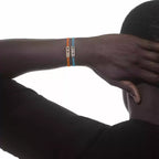 [Cyra] Messika Care(s) Armband aus rosafarbenem Kordel mit Pavé-Besatz