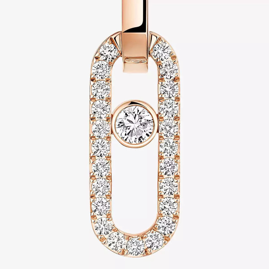 [Cyra] Move Link Diamond Earrings