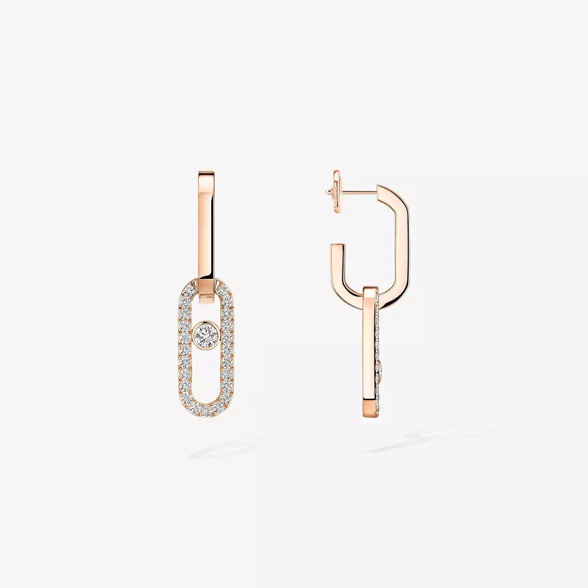 [Cyra] Move Link Diamond Earrings