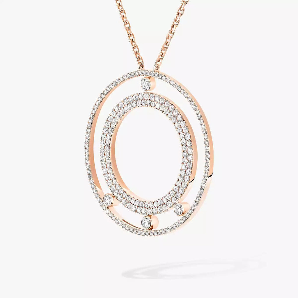 [Cyra] Romane Diamant-Halskette im Pave-Stil zum Bewegen
