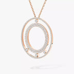 [Cyra] Romane Diamant-Halskette im Pave-Stil zum Bewegen