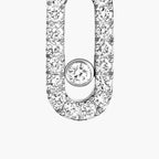 [Cyra] Move Uno Single Diamond Hoop Earring