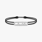 [Cyra] Messika Care(s) Armband aus rosafarbenem Kordel mit Pavé-Besatz