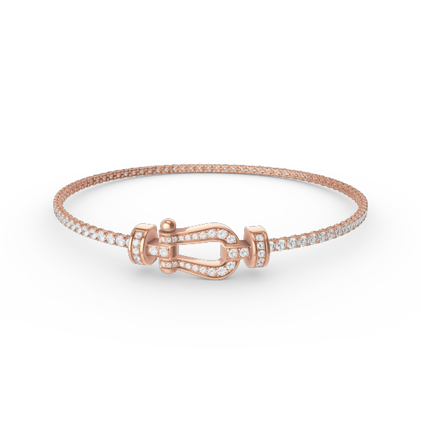 [Cyra]  FORCE  HORSESHOE  DIAMOND TENNIS BRACELET