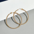 [Cyra]   SMOOTH BEAD STUD EARRINGS