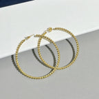 [Cyra]   SMOOTH BEAD STUD EARRINGS