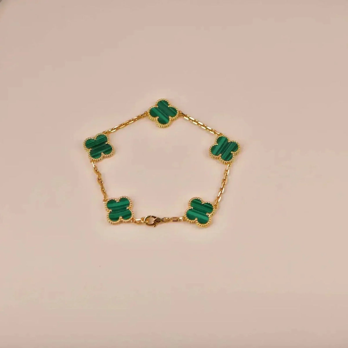[Cyra] NEUE CLOVER 5 MOTIF MALACHIT ARMBAND KOLLEKTION