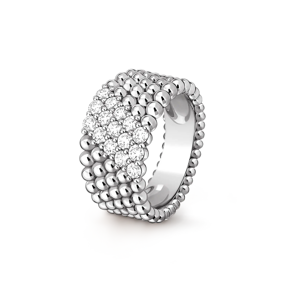 [Cyra]   PERLEE DIAMOND RING ,5-ROW DIAMOND-SET DESIGN