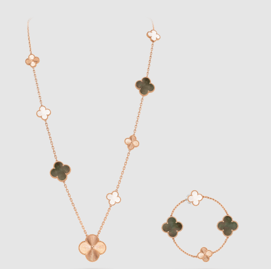 [Cyra]  25 NEUE CLOVER 15 MOTIVE GRAUES PERLMUTT