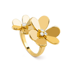 [Cyra] CLOVER COSMOS GOLD-DIAMANT-RING