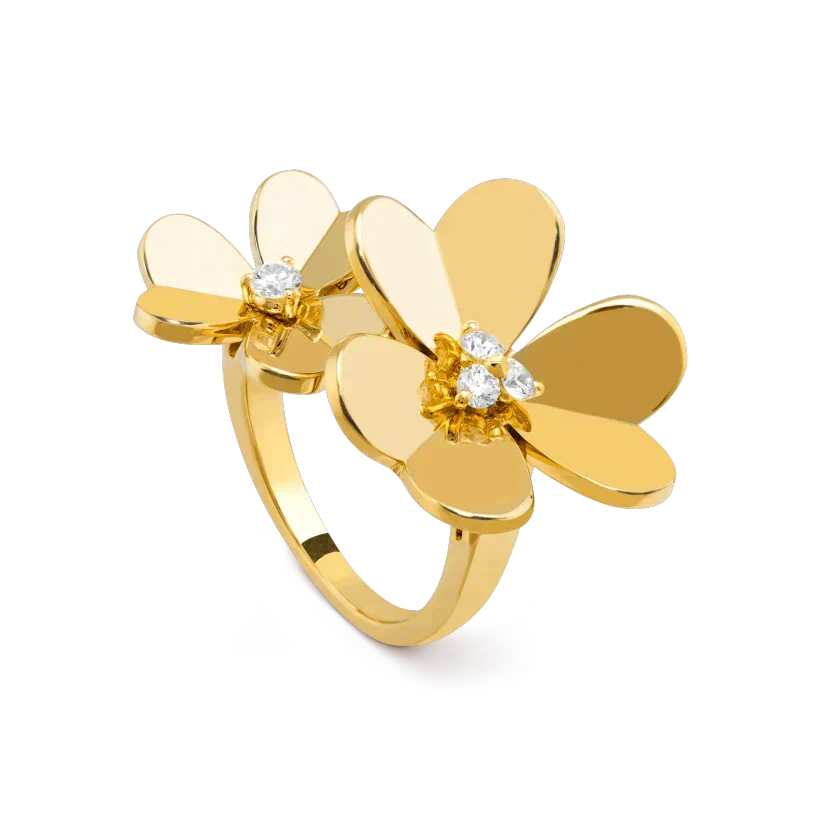 [Cyra] CLOVER COSMOS GOLD-DIAMANT-RING