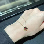 [Cyra]  FRIVOLE GOLD FLOWER NECKLACE