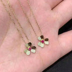 [Cyra]  FRIVOLE GOLD FLOWER NECKLACE
