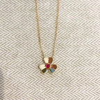 [Cyra]  FRIVOLE GOLD FLOWER NECKLACE