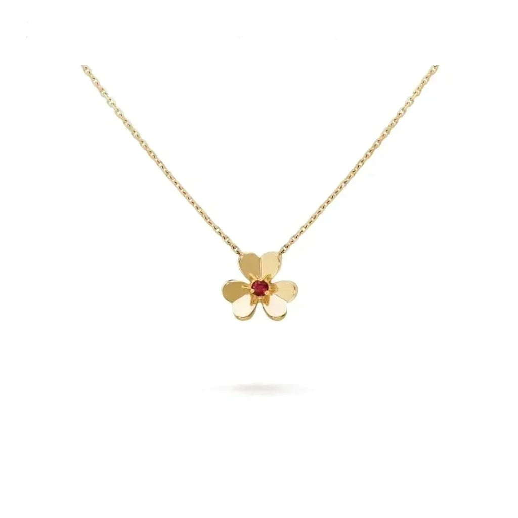 [Cyra]  FRIVOLE GOLD FLOWER NECKLACE