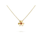 [Cyra]  FRIVOLE GOLD FLOWER NECKLACE