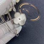 [Cyra]  CLOVER 25MM SILVER BIG CLOVER NECKLACE