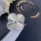 [Cyra]  CLOVER 25MM SILVER BIG CLOVER NECKLACE