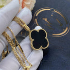 {
  "Cyra": "CLOVER 25MM ゴールド オニキス ビッグクローバーネックレス"
}