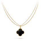 {
  "Cyra": "CLOVER 25MM ゴールド オニキス ビッグクローバーネックレス"
}