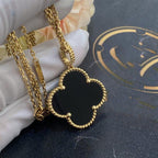 {
  "Cyra": "CLOVER 25MM ゴールド オニキス ビッグクローバーネックレス"
}