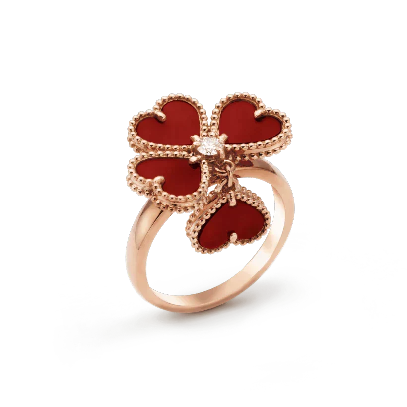 [Cyra]  SWEET CLOVER CARNELIAN RING