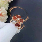 [Cyra]  SWEET CLOVER CARNELIAN RING