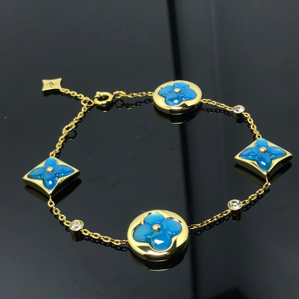[Cyra] STERN- UND SONNENMOTIV-ARMBAND BLAU