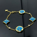 [Cyra] STERN- UND SONNENMOTIV-ARMBAND BLAU