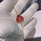 [Cyra]  LUCKY SPRING 1 MOTIF PINK GOLD BRACELET