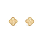 [Cyra]  CLOVER MEDIUM 1 MOTIFS LASER EARRINGS
