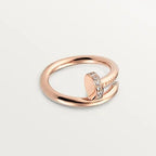[Cyra]  JUSTE RING 2.65MM PINK GOLD DIAMOND
