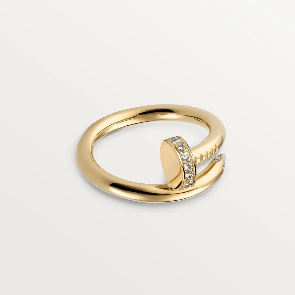 [Cyra]  JUSTE RING 2.65MM GOLD DIAMOND